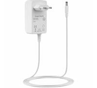 TECHZOCO Alimentatore 9 V 0,6 A, adattatore di alimentazione, alimentatore 9 V 0,6 A, alimentatore da parete, caricatore 9 Volt, adattatore di alimentazione, connettore DC 5,5 x 2,5 mm, bianco