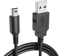 TECHZOCO Cavo di ricarica USB, Cavo per 3DS, compatibile con Nintendo New 3DS XL/New 3DS XL/3DS XL/3DS 2DS XL/2DS XL/2DS XL/2DS XL/2DS/DSi/DSi XL, 1,20 metri, nero