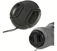 TECHZOCO Coperchio per obiettivo della fotocamera, tappo di protezione Snap On, tappo di protezione per obiettivo fotocamera, coperchio obiettivo universale, compatibile con Nikon, Canon, Sony,