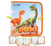 TECJOE Libro portatile per scarabocchi d'acqua con 2 penne magiche, acquerello, giocattolo da viaggio, acquerello per disegnare bambini, giocattoli educativi, regalo per bambini, ragazze, ragazzi