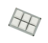 TECKEEN 6 tasti HID Standard DIY Personalizza USB Programmabile Tastiera Meccanica Tastiera Macro Tasto Scorciatoia Modalità di Funzione Multipla, Plug & Play