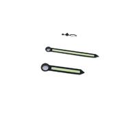 TECKEEN Black Edge Green Hands Luminous Watch Movement sostituzione riparazione accessori per ETA 6497 6498