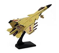 TECKEEN Oro 1/100 J-15 Eagle Fighter Attacco Aereo Metallo Fighter Modello Militare Fairchild Republic Modello Aereo Diecast, Suono E Luce Pull Back Modello Militare Metallo