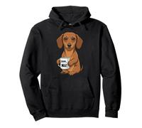 Teckel Badhund Cane con caffè Dice di No, um Einfach nö Felpa con Cappuccio