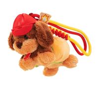 Teckel - Ciondolo in peluche a forma di cane, divertente portachiavi | figura di animali dolci da tenere zaino della scuola, adorabile giocattolo da appendere per collezionisti, accessorio
