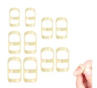 TECKI 10 Pezzi Proteggi Dita Mano - Tutore per Dito A Scatto in Plastica, Stabilizzatore delle Dita Impermeabile, Adatto per Dita Ferite, Mani della Tastiera, Mani del Mouse (Taglie 6,7,8,9,10)