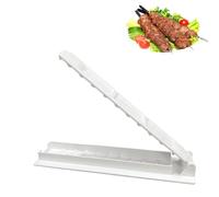 TECKI Kebab Macchina - Scatola per Stampi per Barbecue in Plastica Bianca per Kebab, Strumenti per Preparare Kebab Turchi, Adatta per Picnic All'aperto in Famiglia in Cucina