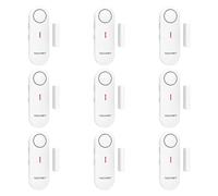 TECKNET Allarme Casa Senza Fili, Mini Sensori Allarme Porte E Finestre, Allarme & Campanello 2-in-1, Controllo del Volume a 3 Livelli, Sistema di Allarme per Casa, Negozio, Ufficio, Garage (9 PCS)