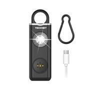 TECKNET Allarme Personale da Donna 130dB con Allarme e Flash Ricaricabile Sicurezza Personale di Emergenza, Allarme di Sicurezza Portachiavi Dispositivo di Protezione Per Ragazze Anziane