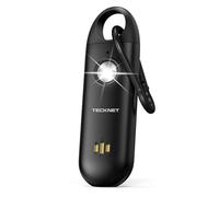 TECKNET Allarme Personale da Donna, Allarme Tascabile con Sirena da 130 dB e Luce di Segnalazione a LED, Autodifesa Ricaricabile USB Type-C, Allarme Personale per Bambini, Anziani