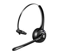 TECKNET Auricolare Bluetooth, Cuffie Wireless ad Orecchio con Microfono a cancellazione di Rumore per Camionisti, Auricolare Senza Fili a Mano Libera per Cellulare, PC, casa, Ufficio, Call Center