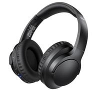 TECKNET Cuffie Bluetooth Over-Ear, cuffie senza fili, Bluetooth, 70 ore di riproduzione e 5,3 BT, microfono per telefonate, stereo HiFi, memory foam, cuffie pieghevoli senza fili per viaggi/ufficio