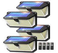 TECKNET Luce Solare LED Esterno, 546 LED, Illuminazione a 300°, IP66