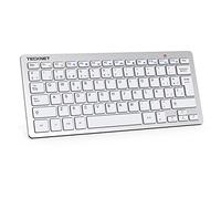 TECKNET Mini Tastiera Wireless spagnola，Ultra Sottile Tastiera Wireless USB Laptop per PC, Android Smart TV, Laptop