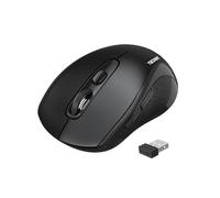 TECKNET Mouse Bluetooth, 4000 DPI Mouse Wireless Portatile, 3 Modalità(BT5.0/3.0+2.4G), Mouse Ottico Wireless Ergonomico per Laptop, MacBook, PC, Windows, Android(Nero)