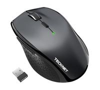 TECKNET Mouse Bluetooth, 4800 DPI senza fili (Tri-modalità: BT 5.0/3.0 2.4G), mouse wireless silenzioso con ricevitore USB per computer portatile, Mac OS, Android, Windows