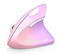 TECKNET Mouse Bluetooth ergonomico ricaricabile, mouse verticale wireless (BT 5.0/3.0 + 2.4G), 6 livelli di regolazione fino a 4800 DPI, mouse ottico silenzioso per Windows, MacOS, Android, iPadOS