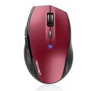 TECKNET Mouse Bluetooth, Mouse Wireless 3200 DPI, Durata Batteria 24 Mesi, Wireless Bluetooth 6 Livello DPI Regolabile con Indicatore di Batteria per PC Mac