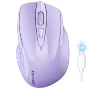 TECKNET Mouse Bluetooth Ricaricabile, Tri-Mode (2*BT & USB) Mouse Wireless
