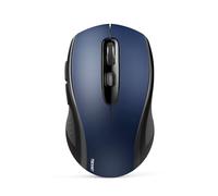 TECKNET Mouse Bluetooth Wireless 3 Modalità (BT5.0/3.0+2.4G) Ergonomico Mouse con Ricevitore Nano USB, 4000 DPI Regolabile Ottico Wireless Mouse per Computer, Laptop, Mac, PC, Windows, Blu
