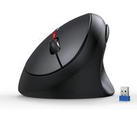 TECKNET Mouse Ergonomico Bluetooth Ricaricabile Mouse Senza Fili con 3 Dispositivi (BT 5.0/3.0 + 2.4G), 6 Tasti, 4800 DPI Silenzioso Mouse Verticale Wireless per Computer Portatile iPad, Mac, Windows
