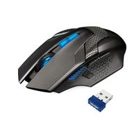 TECKNET Mouse Gaming Wireless, 2.4GHz Mouse Wireless Gaming con 8 Pulsanti, 4800