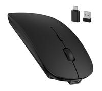 TECKNET Mouse senza fili, mouse Bluetooth ricaricabile con adattatore USB-C