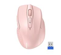 TECKNET Mouse Senza Fili Pro 2.4G 4000DPI Mouse Wireless 6 Tasti con Nano Ricevitore, 24 Mesi Durata della Batteria 5 Livelli DPI Regolabile per PC Laptop iMac MacBook Microsoft Pro, Office Home