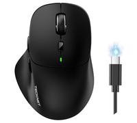 TECKNET Mouse Verticale 4800 DPI Mouse Senza Fili Ergonomico Protegge Il Braccio Senza Fili 6 Tasti per PC Laptop Mac