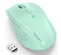 TECKNET Mouse Wireless 3200 DPI 2,4 G Ottico Business Con 6 DPI Regolabili, Nano Ricevitore per PC, Laptop, Windows, MacBook, Linux