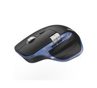TECKNET Mouse wireless Bluetooth (BT 5.0/5.0+2,4G), rotellina del mouse laterale, scorrimento super veloce, ricaricabile ergonomica, mouse silenzioso 4800 DPI, 7 tasti, per Mac OS, Windows, blu