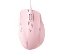 TECKNET PRO Mouse Con Filo, 6400 DPI Ottico Cablato, 6 Pulsanti, Cavo USB 1.5M, Plug and Play, Ergonomico per PC, Computer, Laptop, Mac - Rosa