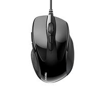 TECKNET PRO Mouse con Filo,6400DPI Raton Ottico con USB Cablato,6 Pulsanti,Cavo USB 1.5M, Mouse per Computer o Laptop-Nero