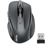 TECKNET PRO Mouse Senza Fili, 2600 DPI Mouse Wireless Ergonomico, 2,4G Mouse Ottico con Ricevitore Nano USB, 6 Pulsanti, Durata di Vita di 24 Mesi Compatibile con PC, Mac, Laptop