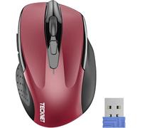 TECKNET PRO Mouse Senza Fili, 4000 DPI Mouse Wireless Ergonomico, 2,4G Mouse Ottico con Ricevitore Nano USB, 6 Pulsanti, Durata di Vita di 24 Mesi Compatibile con PC, Mac, Laptop