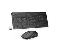 TECKNET Specifiche Spagnole, QWERTY Mini Tastiera e Mouse Wireless