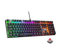 TECKNET Tastiera meccanica da gioco QWERTZ DE layout