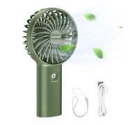 TECKNET Ventilatore Portatile Ricaricabile, 5200mAh Mini Ventilatore USB con Power Bank, [30 Ore Utilizzando] 3 Velocità Regolabili Ventilatore Portatile a Mano per Casa, Ufficio, Viaggiare, Esterno