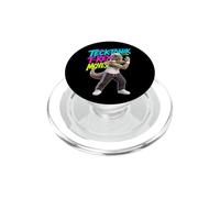 Tecktonik T-Rex Moves - Dinosauro danzante degli anni 2000 PopSockets PopGrip per MagSafe