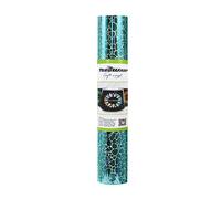 TECKWRAP - Adesivo in vinile olografico cromato, motivo cracking, 0,3 m x 1,5 m, colore: verde menta