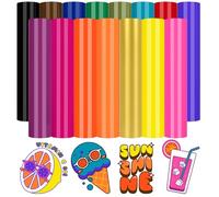 TECKWRAP Confezione da 15 fogli di vinile adesivo permanente, 30,5 x 30,5 cm, colore scuro lucido, per tazze, finestre, decorazioni per la casa e altri progetti fai da te