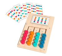TECKZOON Giochi in Legno per Demenza, Attività di Memoria a Colori con Stimolazione Cognitiva con 12 Carte per Anziani, Pannelli Sensoriali in Legno Portatili per Demenza per Adulti