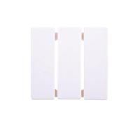 Tecla para mecanismo triple ON/OFF, series berker Q.x de hager, blanco polar