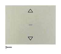 Tecla simple de persianas KNX vía radio quicklink - Pulsador berker.Net de aplicación KNX, para serie berker K.5 de hager, acero