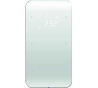 Teclado 2 fases con termostato, serie berker R.1 de hager, blanco polar