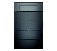 Teclado con termostato y display, 4 fases, berker B.IQ de hager, cristal negro