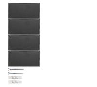 Teclado KNX 4 fases, series berker S.1/ B.3/ B.7 de hager, aluminio/antracita