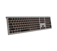 Tastiera wireless multidispositivo retroilluminata Subblim Master grigia/nera
