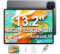 TECLAST ArtPad Tablet 13.2 Pollici 2.2K 120Hz Tablets Android 16, T7300 2.2GHz Octa-Core, 10000mAh/18W, 48GB RAM+128GB(8TB TF), 4G LTE Doppio SIM 5G WiFi, Widevine L1/GPS/BT5.4, Gemini AI Tablet 2026