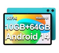 TECLAST P30 Android-14-Tablet 10.1 Pollici Tablet 10GB RAM+64GB ROM(TF 4TB), A523 Octa-Core 1.8GHz CPU, 2.4G/5G WiFi, BT5.4/Dual Camera/Widevine L1/6000mAh/OTG/Type-C/GMS/Face ID/Headphone Jack (2025)